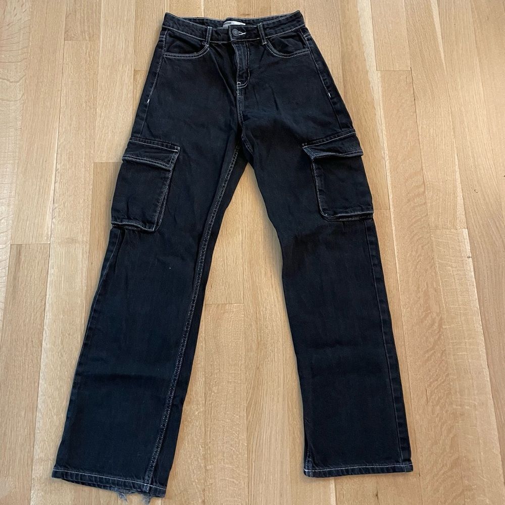 Cargo denim jeans from Bershka